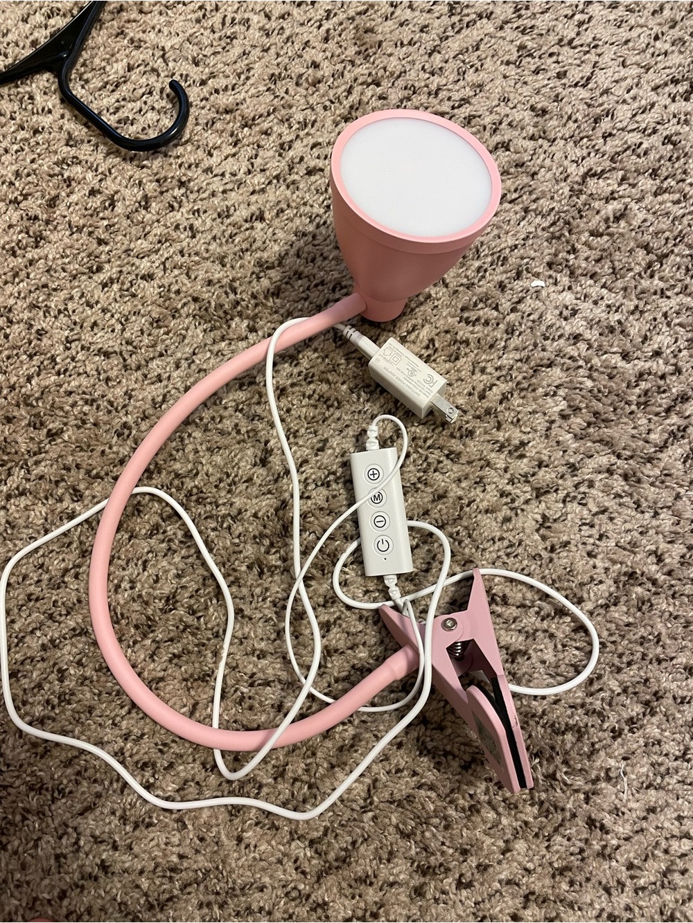 Amazon Pink Clip-On LED Lamp with Flexible Gooseneck
